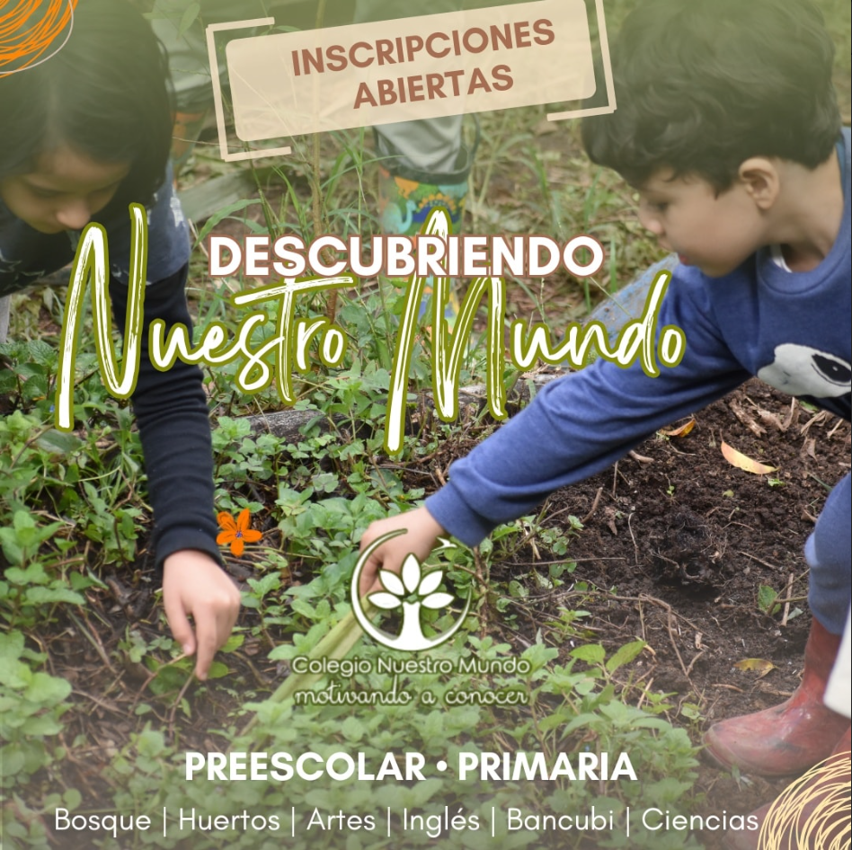 Niños explorando en el bosque